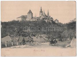 Praha, Prag; Pozdrav z Prahy, Hradcany. Tiskopis / giant postcard (31 x 23 cm) (small tear)