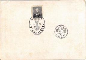 1938 Sopron, Propaganda Bélyegkiállítás Sopron 1938. IX. 11-20. s: Fery + "1938 Léva visszatért...