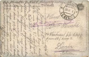 1918 Nächtlicher Wachdienstvor dem Heimatshafen, Seeflugzeug. Unsere K.u.K. Kriegsmarine P.U.G. Nr. ...