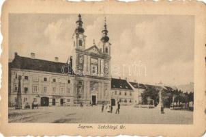 Sopron, Széchenyi tér, Domonkos templom, kiadja Schöll Anna