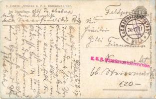 1917 Im Sturzfluge, Seeflugzeug. Unsere K.u.K. Kriegsmarine P.U.G. Nr. F. 118. / Austro-Hungarian na...