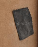 Olvashatatlan jelzéssel, XX. sz. első fele: Pásztortűznél. Olaj, vászon, sérült. 60x80 cm