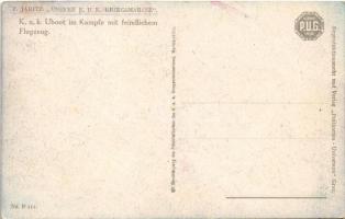 K.u.k. Uboot im Kampfe mit feindlichem Flugzeug, Seeflugzeug. Unsere K.u.K. Kriegsmarine P.U.G. Nr. ...