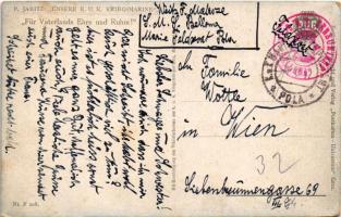 1917 Für Vaterlands Ehre und Ruhm! Unsere K.u.K. Kriegsmarine P.U.G. Nr. F. 108. / Austro-Hungarian ...