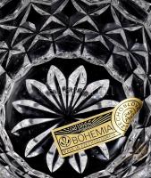 6 db kristály kínáló tálka, Bohemia jelzett d: 9 cm