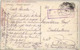 1917 Achtung! Torpedo lanciert! Unsere K.u.K. Kriegsmarine P.U.G. Nr. F. 123. / Austro-Hungarian nav...