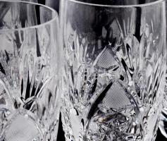 6 db kristály pezsgős pohár 17 cm Hibátlanok eredeti dobozban