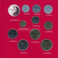 1994. 10f-200Ft (11xklf) "Magyarország pénzérméi" forgalmi sor dísztokban, benne 1994. 200...