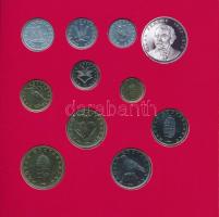 1994. 10f-200Ft (11xklf) "Magyarország pénzérméi" forgalmi sor dísztokban, benne 1994. 200...