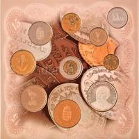 1998. 50f-200Ft (10xklf) "Magyarország pénzérméi" forgalmi sor + 100Ft Cu-Ni-Zn "1848...