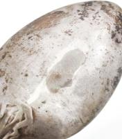 Ezüst(Ag) teáskanál, jelzett, h: 14 cm, egyiken erős reszelés nyomaival, nettó: 41 g