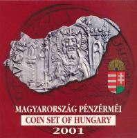 2001. 1Ft-100Ft (7xklf) forgalmi sor dísztokban, "Magyarország pénzérméi" sorozat T:PP Adamo FO34.1