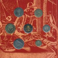 2001. 1Ft-100Ft (7xklf) forgalmi sor dísztokban, "Magyarország pénzérméi" sorozat, belső t...