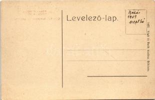 Békés,Görögkeleti (ortodox) templom és paplak, gyógyszertár, vasút. Végh és Burik kiadása