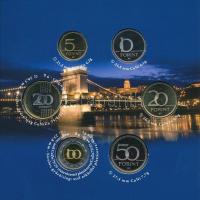 2009. 5Ft-200Ft (6xklf) "Lánchíd" forgalmi sor szettben T:PP apró patina Adamo FO48.2