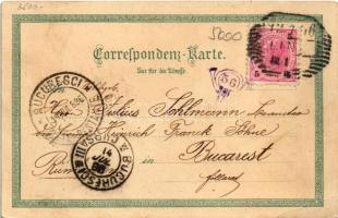 1896 (Vorläufer!) Linz, Brücke u. Urfahr, Hauptplatz, Volksgarten, Freinberg, Calvarienberg. Ottmar ...