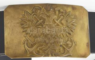 Orosz katonai üv réz övcsattal / Russian military belt