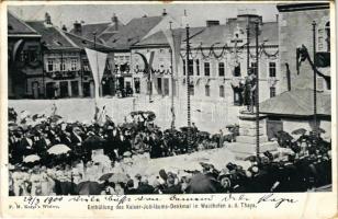 1900 Waidhofen an der Thaya, Enthüllung des Kaiser-Jubiläums-Denkmal / Unveiling of the Kaiser Jubilee Monument (EK)