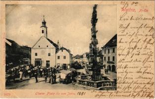 1902 Weitra, Oberer Platz / square, market (fl)