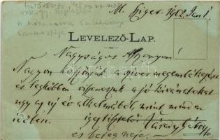 1902 Máramarossziget, Sighetu Marmatiei; Erzsébet tér, templom, Csapodi Sándor üzlete. Berger Miksa ...