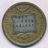 1995. "Az Éremgyűjtő Egyesület Tagsági Érme / Győr Önkormányzati Jogú Város" számozott, névre szóló tagsági érem (46mm) T:XF