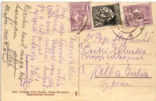 1926 Marosújvár, Uioara, Ocna Mures, Ocnele Muresului; Intézkedő és "Lux" mozgószínház, mo...