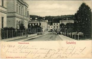 1900 Scheibbs, Wienerstrasse / street view, bridge (EK)