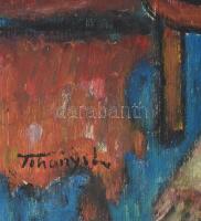 Tihanyi jelzéssel: Ülő akt, Olaj, falemez 32x26 cm