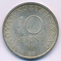 1948. 10Ft Ag "Széchenyi" T:AU patina Adamo EM2