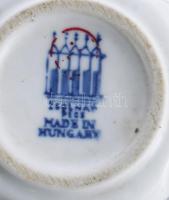 Zsolnay 2 darab Pannonia Sörgyár pohár, jelzett, kis kopással, m: 10 cm