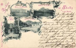 1898 Skalka with railway-station