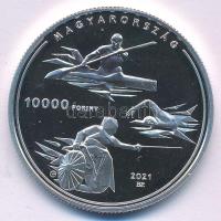 2021. 10.000Ft Ag "Magyar Olimpiai és Paralimpiai Csapat Tokyo 2020" tanúsítvánnyal T:PP
