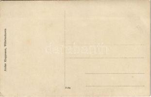 Aufbahrung des Fliegerleutnants Leffers / WWI German military, funeral of pilot officer Leffer. Atel...