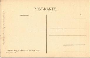 Wroclaw, Breslau; Ring, Nordwest und Elisabeth Turm, Herren Mode H. Schreiber, Trauer Magazin, Breda...