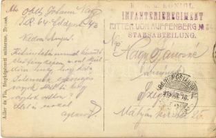 1915 Osztrák-magyar katona / WWI Austro-Hungarian K.u.K. military, soldier. Adler és Fia (Brassó, Br...