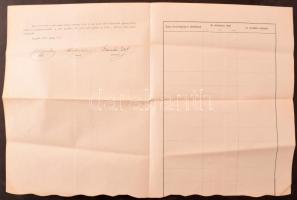 Cegléd 1874. "Czeglédi Önsegélyező Takarékmagtár és Olvasóegylet" névre szóló részvénye 30...