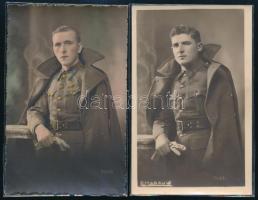 9 db vegyes katonai fotó, változó állapotban, 9,5x7 cm és 14x9 cm között