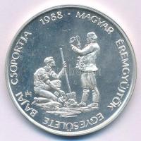 Lapis András (1942-) 1988. "Telcs Ede / Magyar Éremgyűjtők Egyesülete Bajai Csoportja" Ag ...