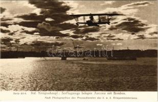 Ital. Kriegsschaupl.: K.u.k. Kriegsmarine Seeflugzeuge belegen Ancona mit Bomben / WWI Austro-Hungarian Navy seaplane. Gloria-Vittoria