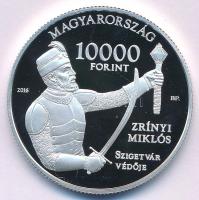 2016. 10.000Ft Ag "Szigetvári vár / Zrínyi Miklós" kapszulában, tanúsítvánnyal T:PP Adamo ...