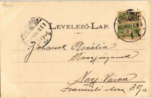 1902 Kolozsvár, Cluj; A főtéri Szent Mihály templom, belső. Dunky Fivérek cs. és kir. udvari fénykép...