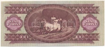 1968. 100Ft elcsúszott elő-és hátlapi nyomattal T:UNC 
Adamo F32