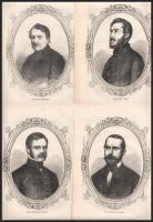 Országgyűlési emlékkönyv 1866. VI. füzet. Falk Miksa, Horváth Boldizsár, Jókai Mór, Kriza János, Pál...