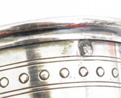 Ezüst(Ag) francia pálinkás pohár, jelzett, m: 4 cm, nettó: 13,5 g