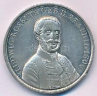 1849. &quot;LUDWIG KOSSUTH GEB. D. 27. APRIL 1806 / GOTT BESCHÜTZE UNGARN (Kossuth Lajos született 1806 április 27-én / Isten óvja Magyarországot)&quot; kétoldalas Sn emlékérem (41mm) T:VF ph.