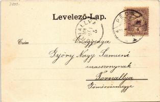 1901 Pécs, Indóház, vasútállomás. Blancz József kiadása