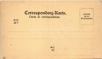 Triol, Gruss aus dem Tirol! Art Nouveau floral greeting from Tyrol