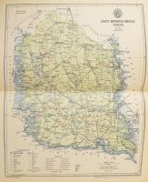 cca 1893-1896 A Magyar Királyság vármegyei, összesen 71 db térkép (komplett), Posner Károly metszése...