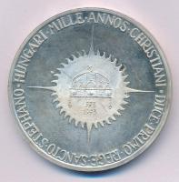 Kanada 1973. "Mindszenty József" peremen jelzett, számozott Ag emlékérem "000046"...