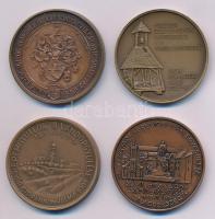 4xklf bronz "MÉE Vándorgyűlés" éremből álló tétel, benne: Kovács Dezső (1921-) / ÁPV 1971....